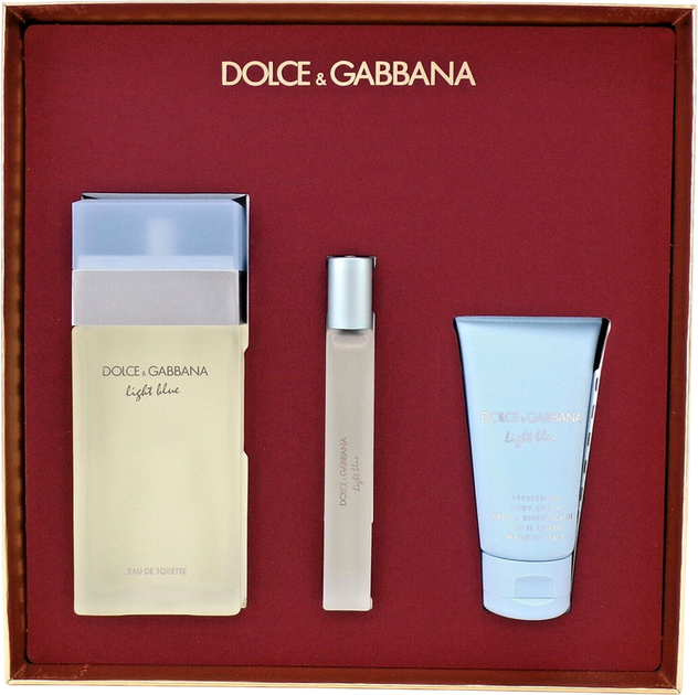 Dolce & Gabbana Light Blue 3 Piece Gift Set for Women