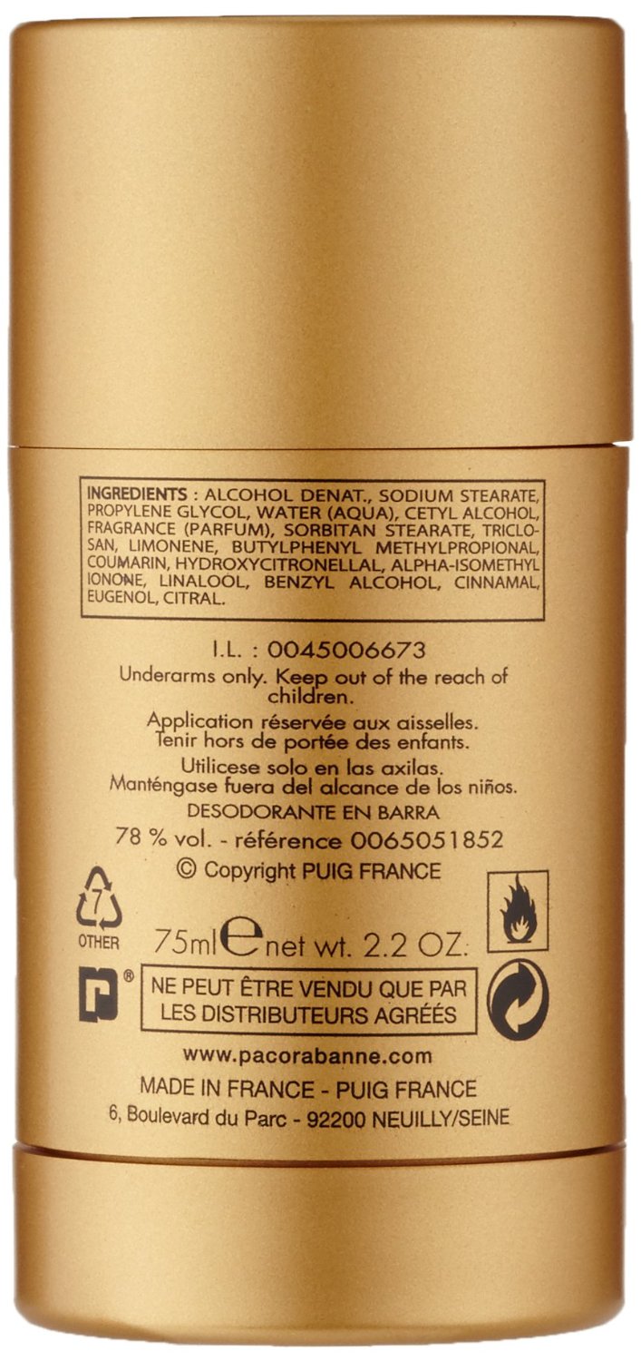 Paco Rabanne 1 Million Deodorant Stick for Men 75 ml