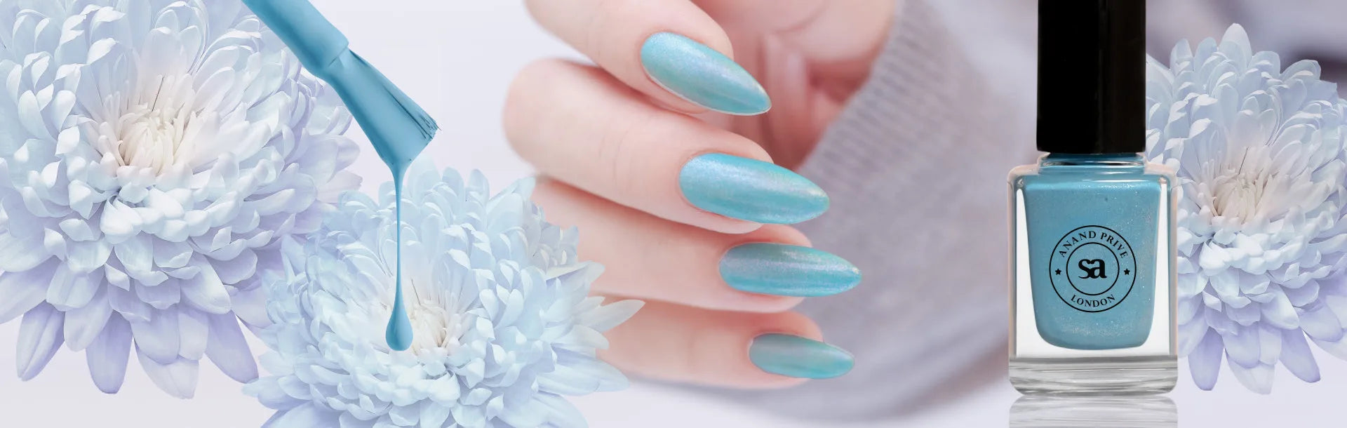 Baby Blue Nail Varnish – Tranquil Elegance 03