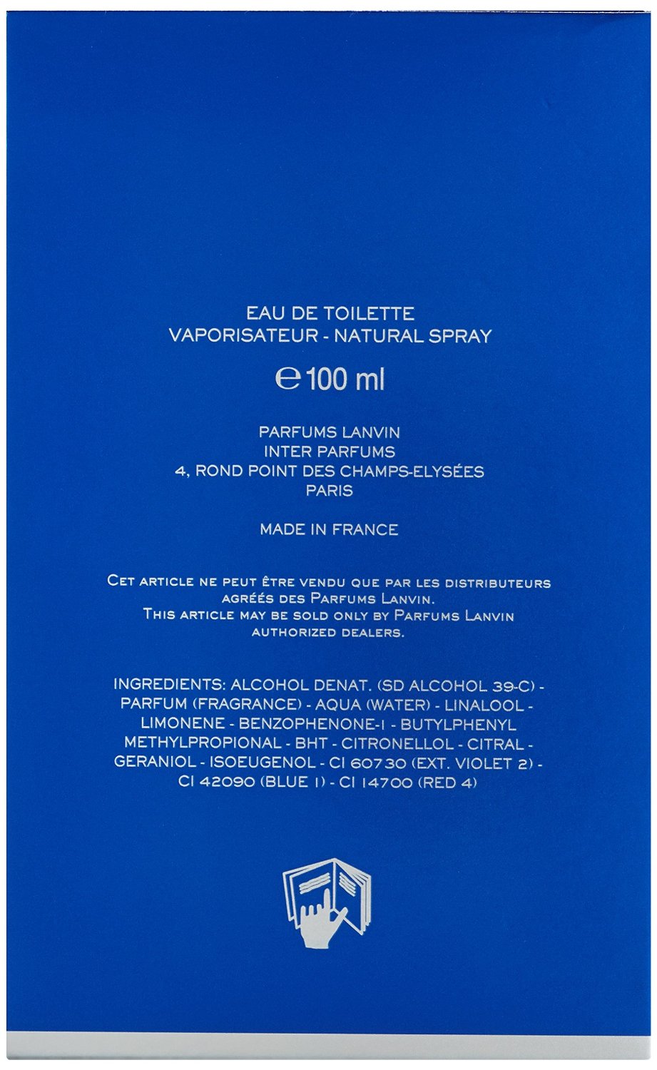 Lanvin L'Homme EDT Spray 100 ml