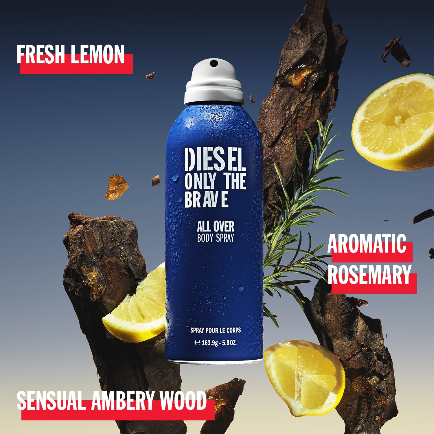 Diesel Only The Brave All Over Body Spray-200 ml | #size_200 ml